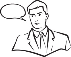 A Man Speaking